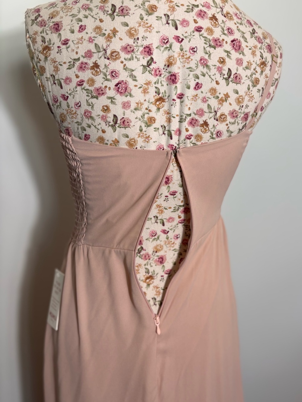 Show Me Your Mumu Shannon One Shoulder Maxi Dress Blush Pink NWT Size Small - Picture 5 of 5